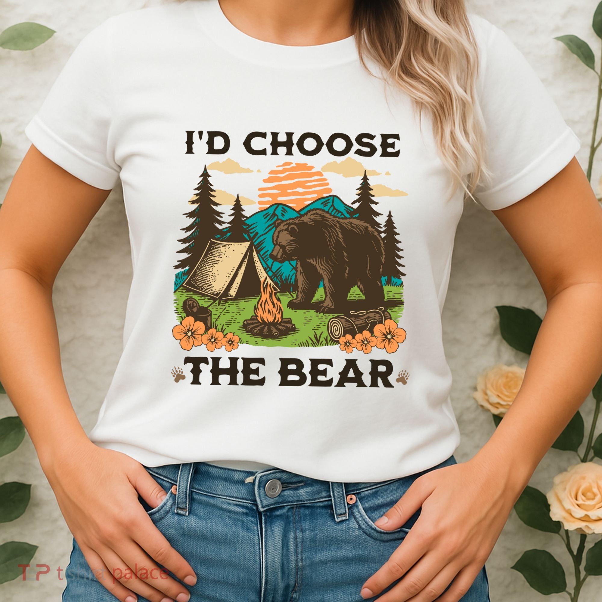Id Choose The Bear Tik Tok Trend Women's T-Shirt