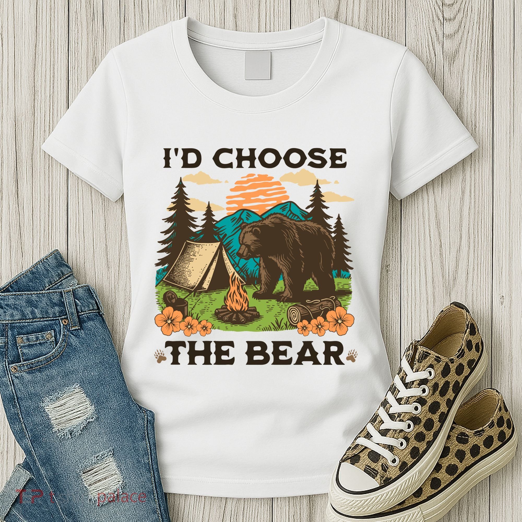 Id Choose The Bear Tik Tok Trend Women's T-Shirt