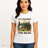 Id Choose The Bear Tik Tok Trend Women's T-Shirt thumb 4