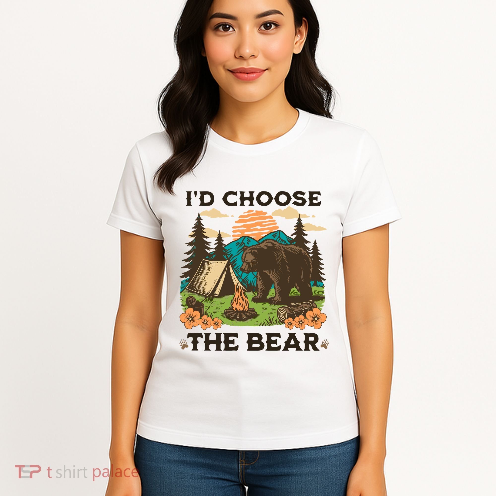 Id Choose The Bear Tik Tok Trend Women's T-Shirt