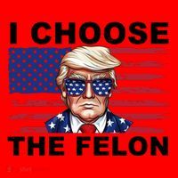 I Choose The Felon Pro Donald Trump Santa Hat thumb 1