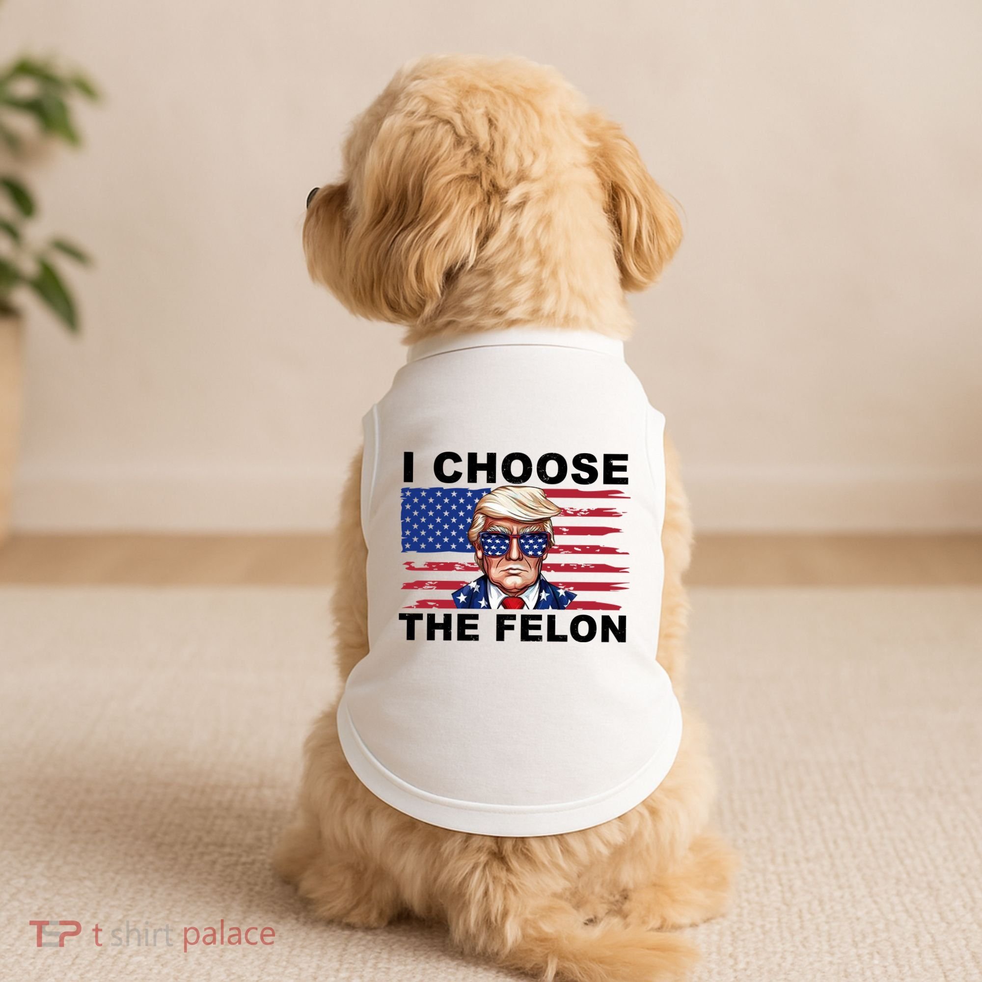 I Choose The Felon Pro Donald Trump Doggie Tank