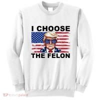 I Choose The Felon Pro Donald Trump Sweatshirt thumb 0