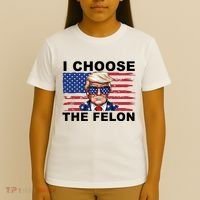 I Choose The Felon Pro Donald Trump T-Shirt thumb 4