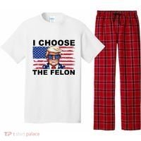 I Choose The Felon Pro Donald Trump Pajama Set thumb 0
