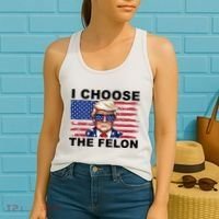 I Choose The Felon Pro Donald Trump Women's Tank Top thumb 2