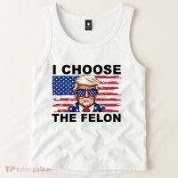 I Choose The Felon Pro Donald Trump Tank Top thumb 2