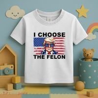 I Choose The Felon Pro Donald Trump Toddler T-Shirt thumb 3