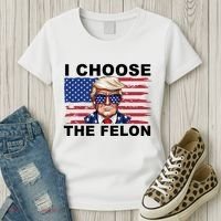I Choose The Felon Pro Donald Trump Women's T-Shirt thumb 3