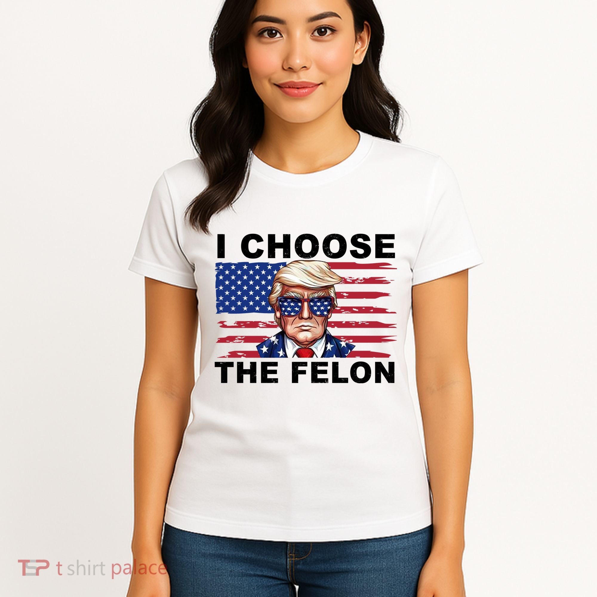 I Choose The Felon Pro Donald Trump Women's T-Shirt
