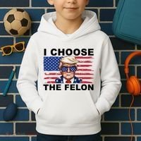 I Choose The Felon Pro Donald Trump Kids Hoodie thumb 2