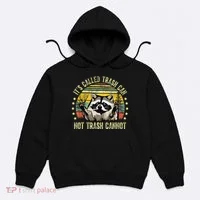ItS Called Trash Can Not Trash Cannot Racoon Retro Hoodie thumb 0