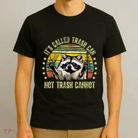 ItS Called Trash Can Not Trash Cannot Racoon Retro T-Shirt thumb 3