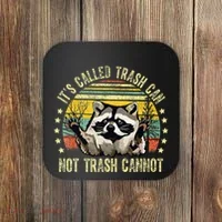 ItS Called Trash Can Not Trash Cannot Racoon Retro Coaster thumb 0