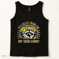ItS Called Trash Can Not Trash Cannot Racoon Retro Tank Top thumb 2