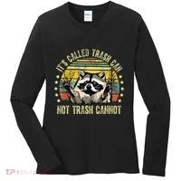 ItS Called Trash Can Not Trash Cannot Racoon Retro Women's Long Sleeve Shirt thumb 0