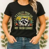 ItS Called Trash Can Not Trash Cannot Racoon Retro Women's T-Shirt thumb 2