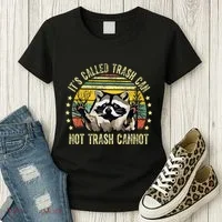 ItS Called Trash Can Not Trash Cannot Racoon Retro Women's T-Shirt thumb 3