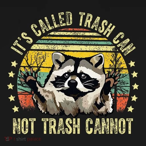 ItS Called Trash Can Not Trash Cannot Racoon Retro Kids Long Sleeve Shirt