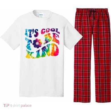 It's Cool To Be Kind Colorful Dye Pajama Set
