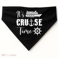It's Cruise Time Funny Cruise Lover USA-Made Doggie Bandana thumb 0