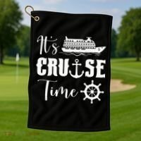 It's Cruise Time Funny Cruise Lover Golf Towel thumb 1