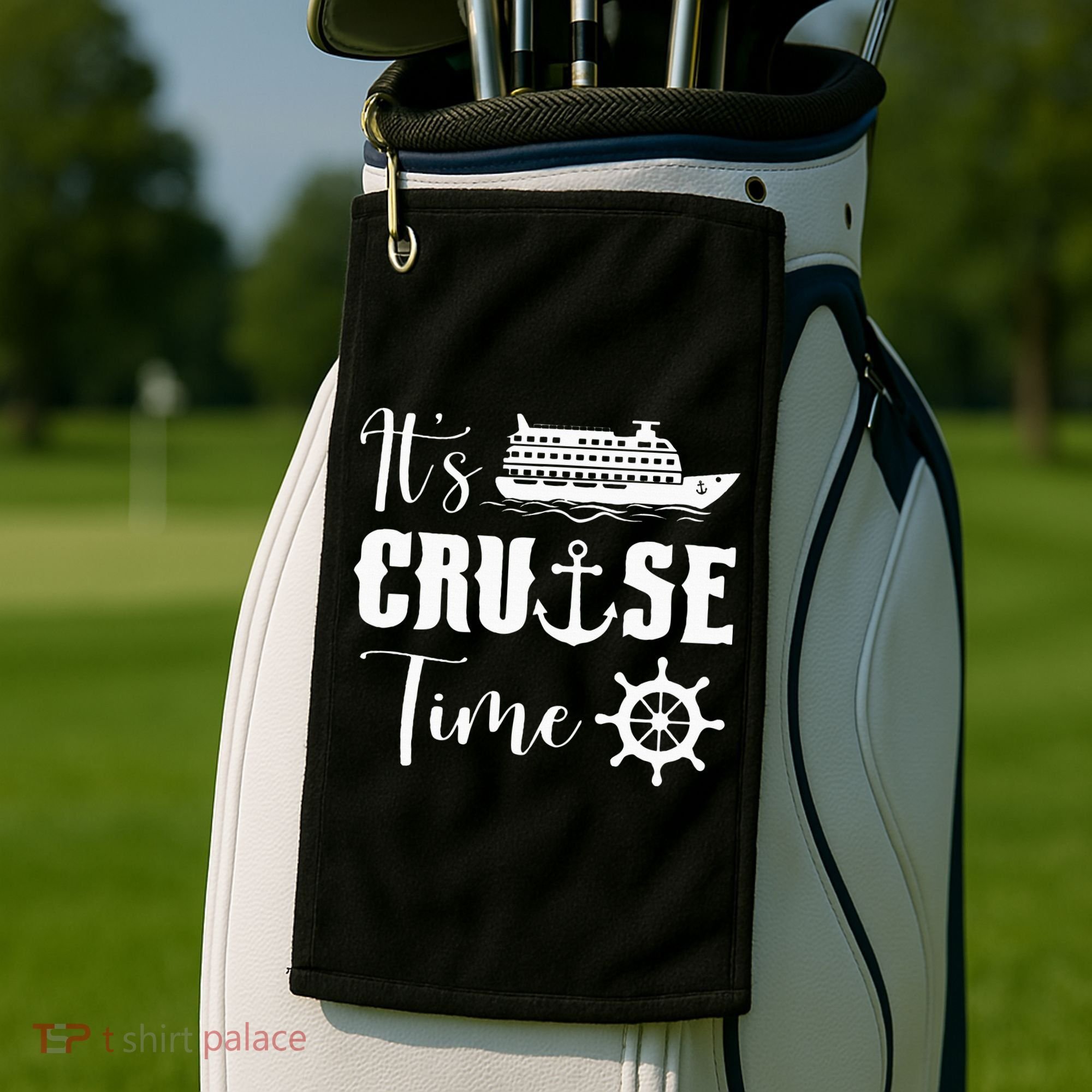 It's Cruise Time Funny Cruise Lover Golf Towel