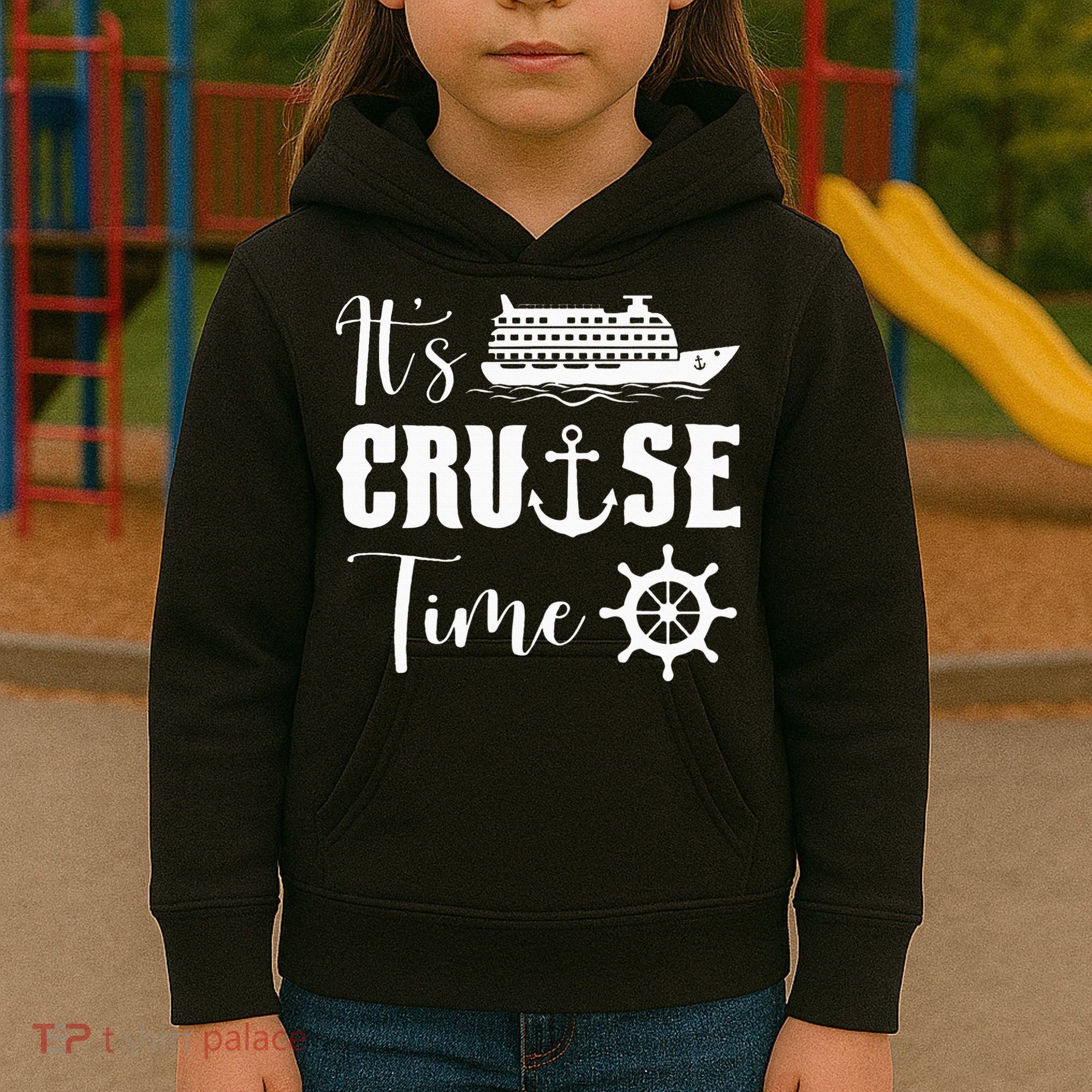 It's Cruise Time Funny Cruise Lover Kids Hoodie