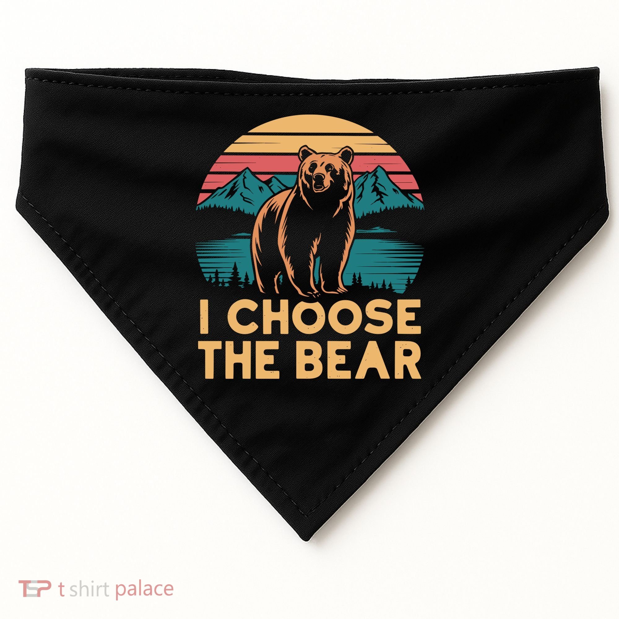 I Choose The Bear USA-Made Doggie Bandana