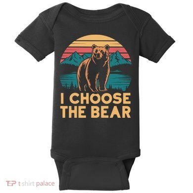 I Choose The Bear Baby Bodysuit