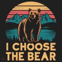 I Choose The Bear Golf Towel thumb 3