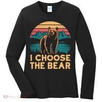 I Choose The Bear Women's Long Sleeve Shirt thumb 0