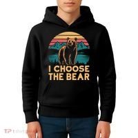 I Choose The Bear Kids Hoodie thumb 4