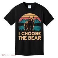 I Choose The Bear Kids T-Shirt thumb 0