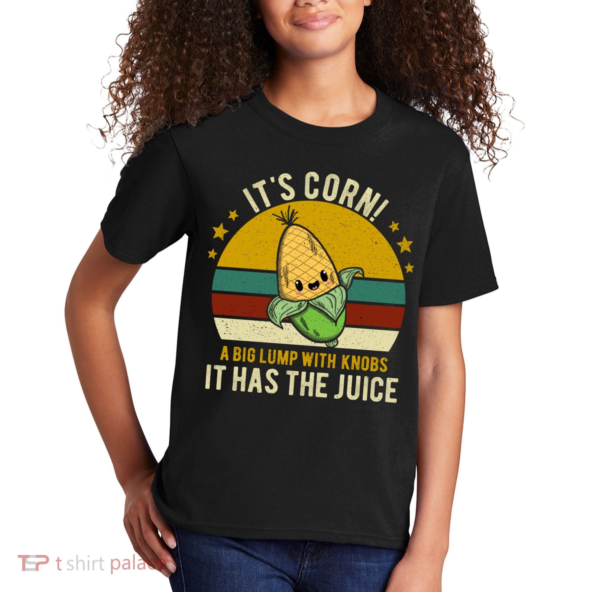 Its Corn Tiktok Song Shirt It’s Corn It Has The Juice Kids T-Shirt