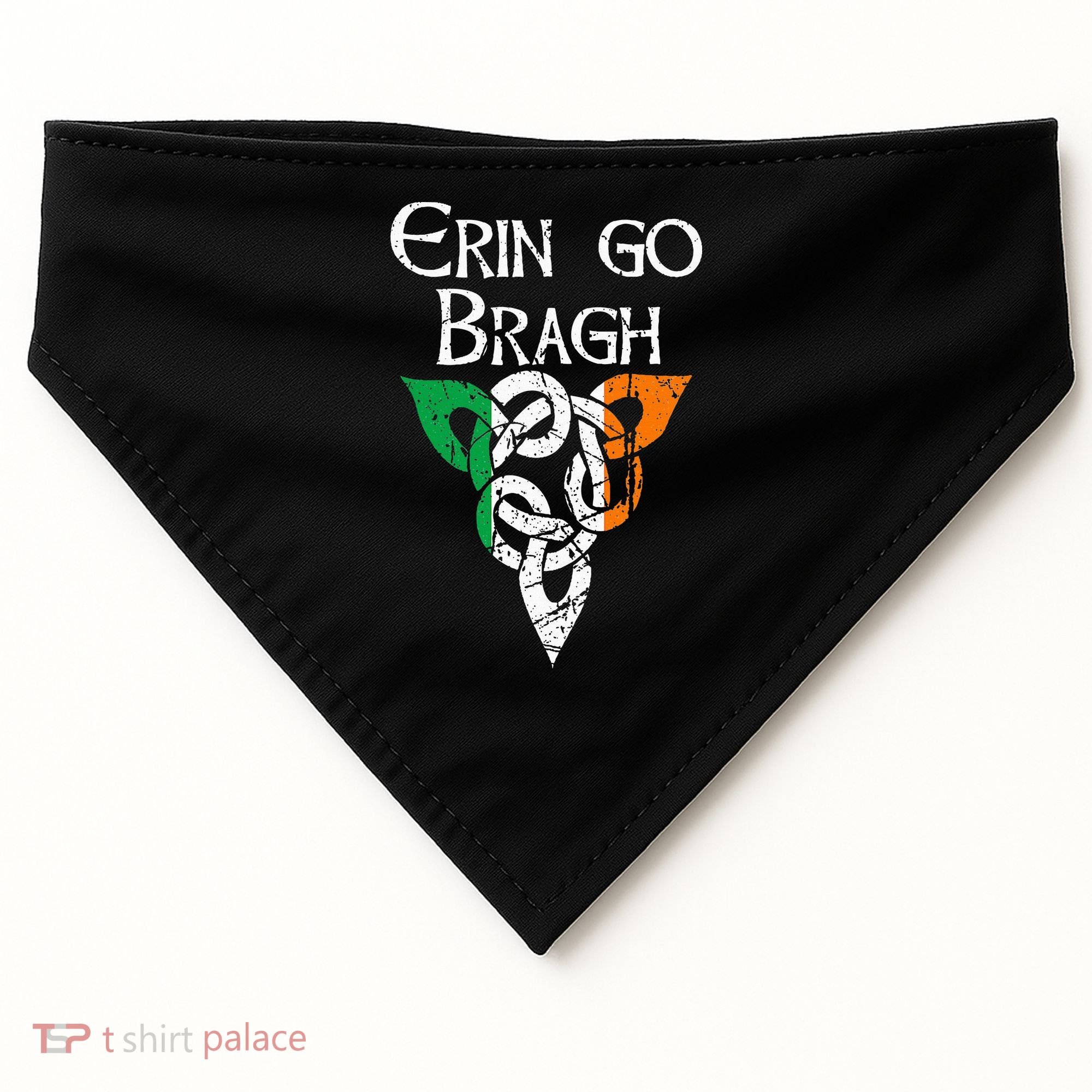 Ireland Celtic Trinity Knot Triquetra Irish Erin Go Bragh USA-Made Doggie Bandana