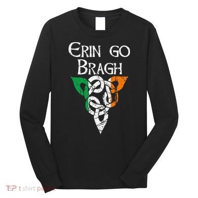 Ireland Celtic Trinity Knot Triquetra Irish Erin Go Bragh Long Sleeve Shirt