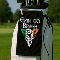 Ireland Celtic Trinity Knot Triquetra Irish Erin Go Bragh Golf Towel thumb 2