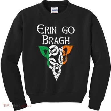Ireland Celtic Trinity Knot Triquetra Irish Erin Go Bragh Kids Sweatshirt