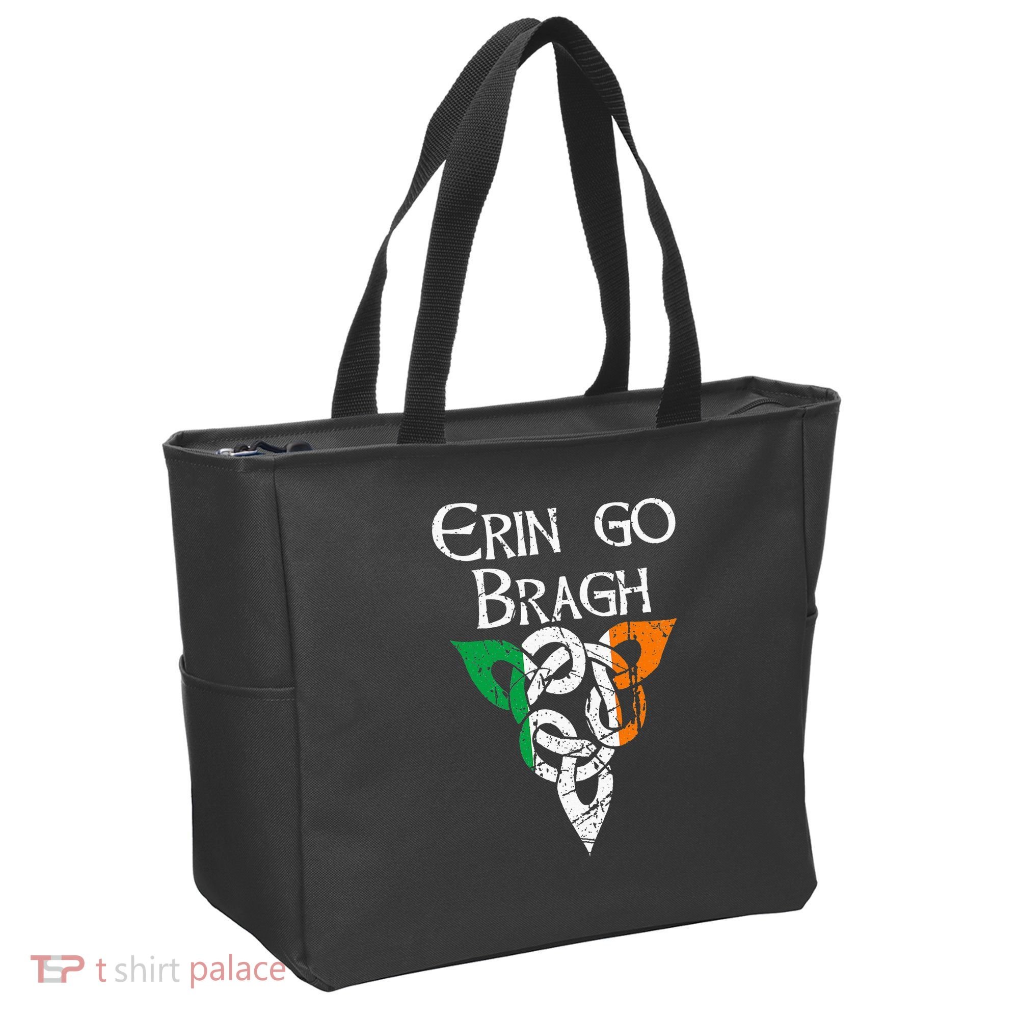 Ireland Celtic Trinity Knot Triquetra Irish Erin Go Bragh Tote Bag