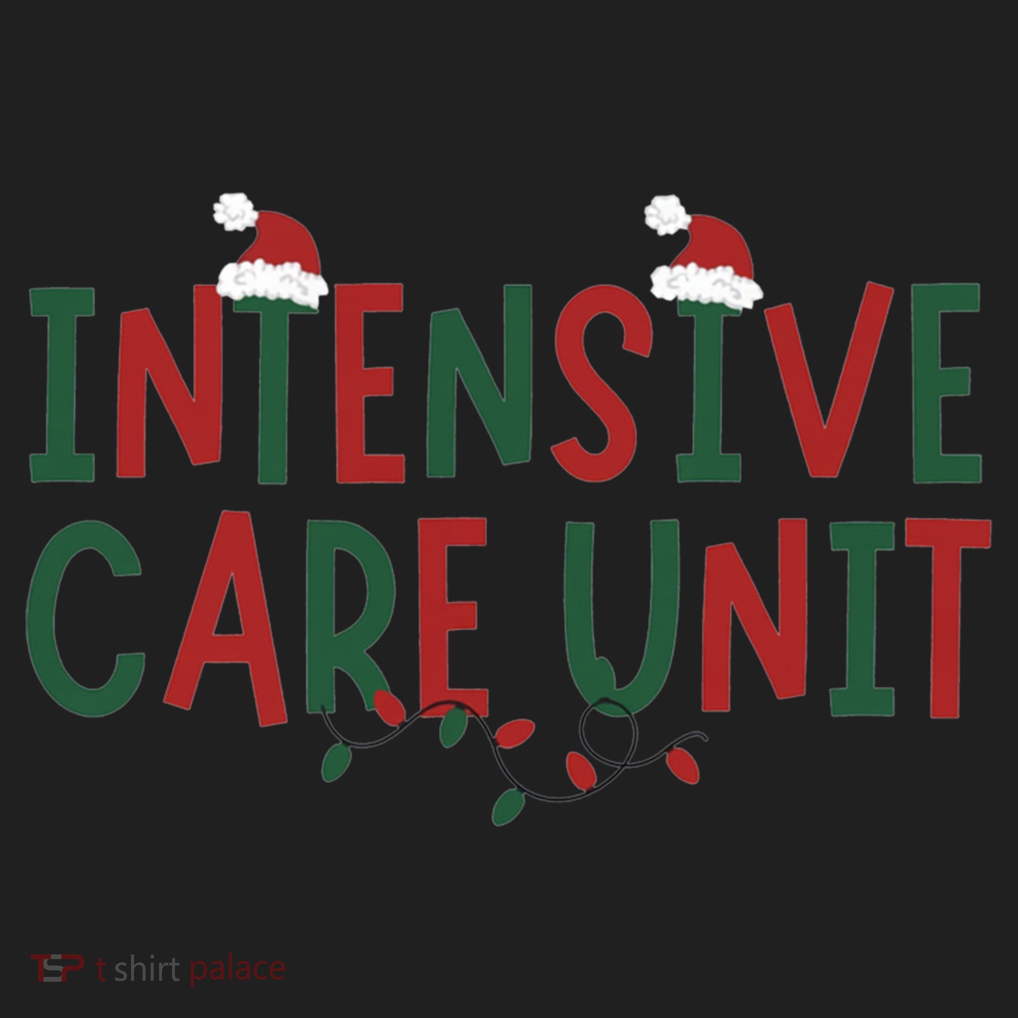 Intensive Care Unit Nurse Christmas Lights Icu Doctor Santa Cool Gift Beanie
