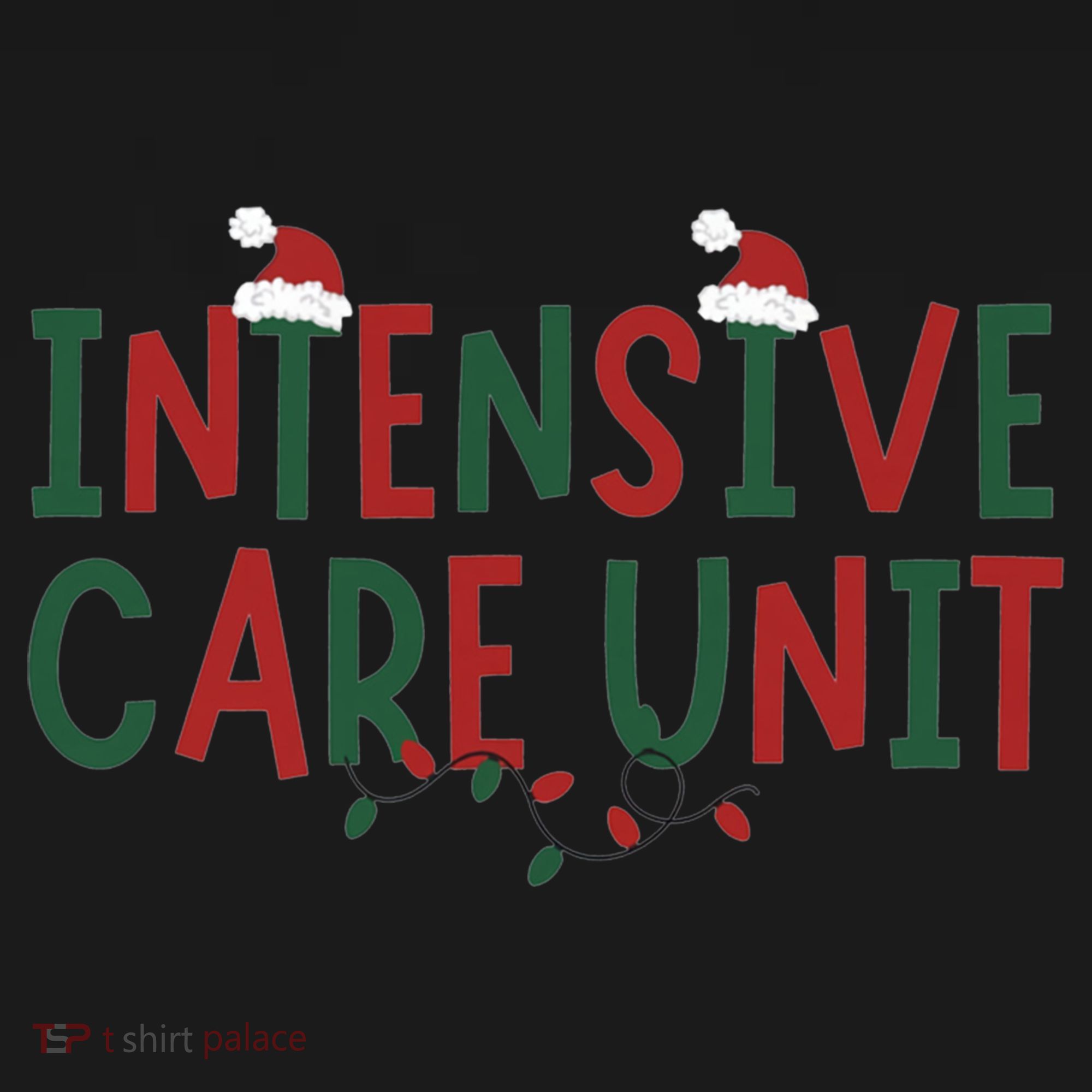 Intensive Care Unit Nurse Christmas Lights Icu Doctor Santa Cool Gift Women's Hoodie