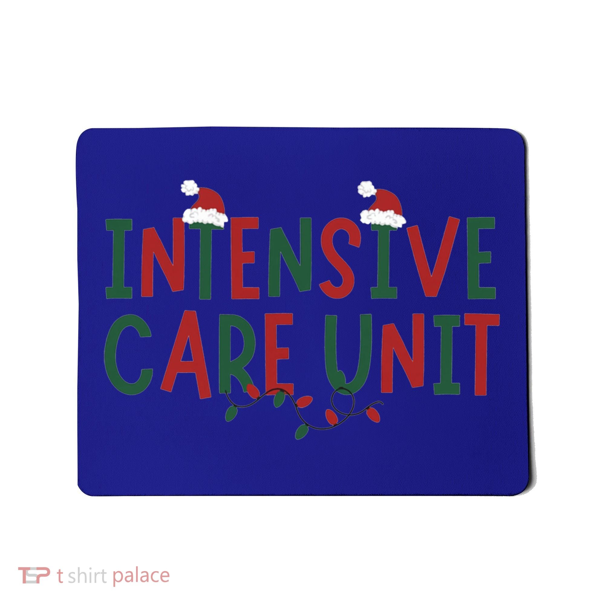 Intensive Care Unit Nurse Christmas Lights Icu Doctor Santa Cool Gift Mousepad