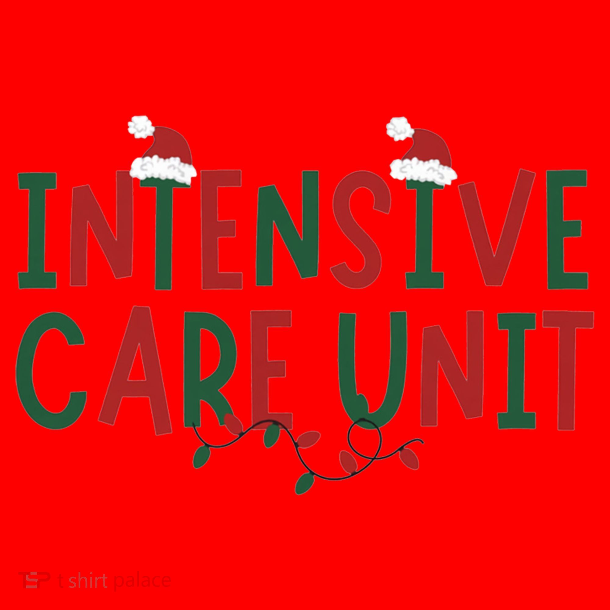 Intensive Care Unit Nurse Christmas Lights Icu Doctor Santa Cool Gift Santa Hat