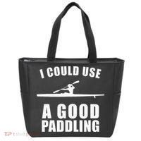 I Could Use A Good Paddling Funny Kayak Tote Bag thumb 0