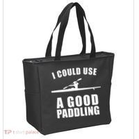 I Could Use A Good Paddling Funny Kayak Tote Bag thumb 2