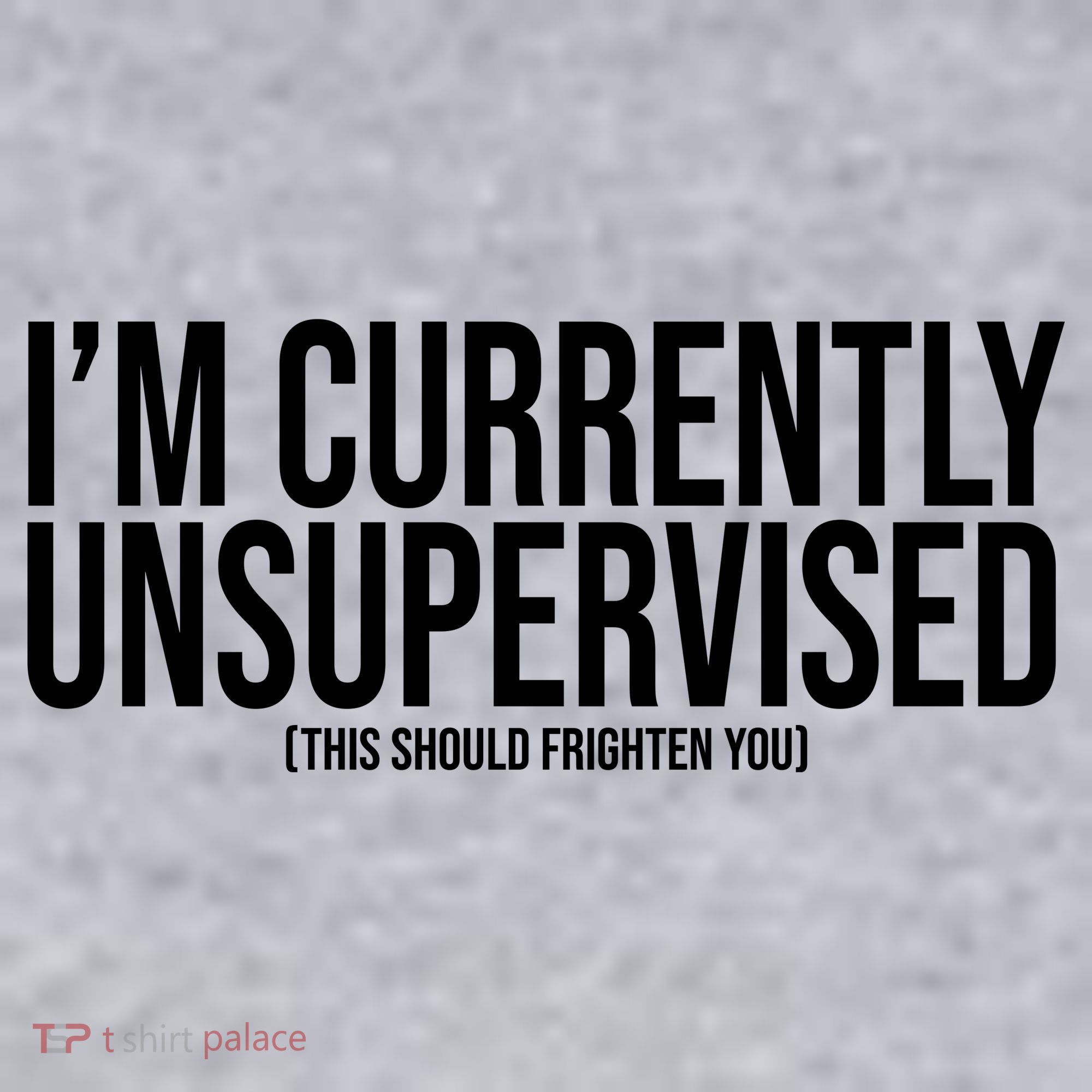 Im Currently Unsupervised This Should Frighten You Funny Women's Racerback Cropped Tank