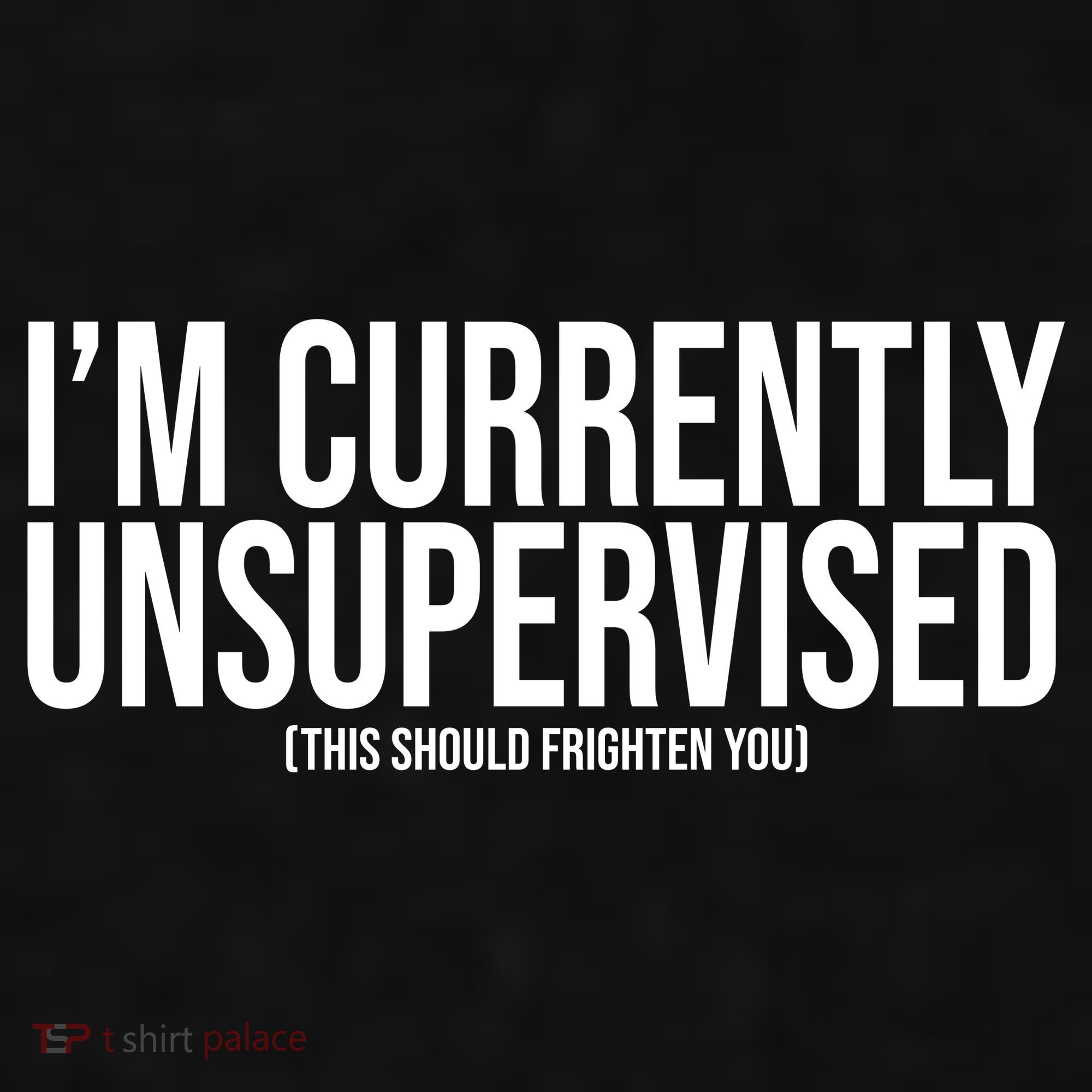 Im Currently Unsupervised This Should Frighten You Funny Ladies PosiCharge Tri-Blend Wicking Tank