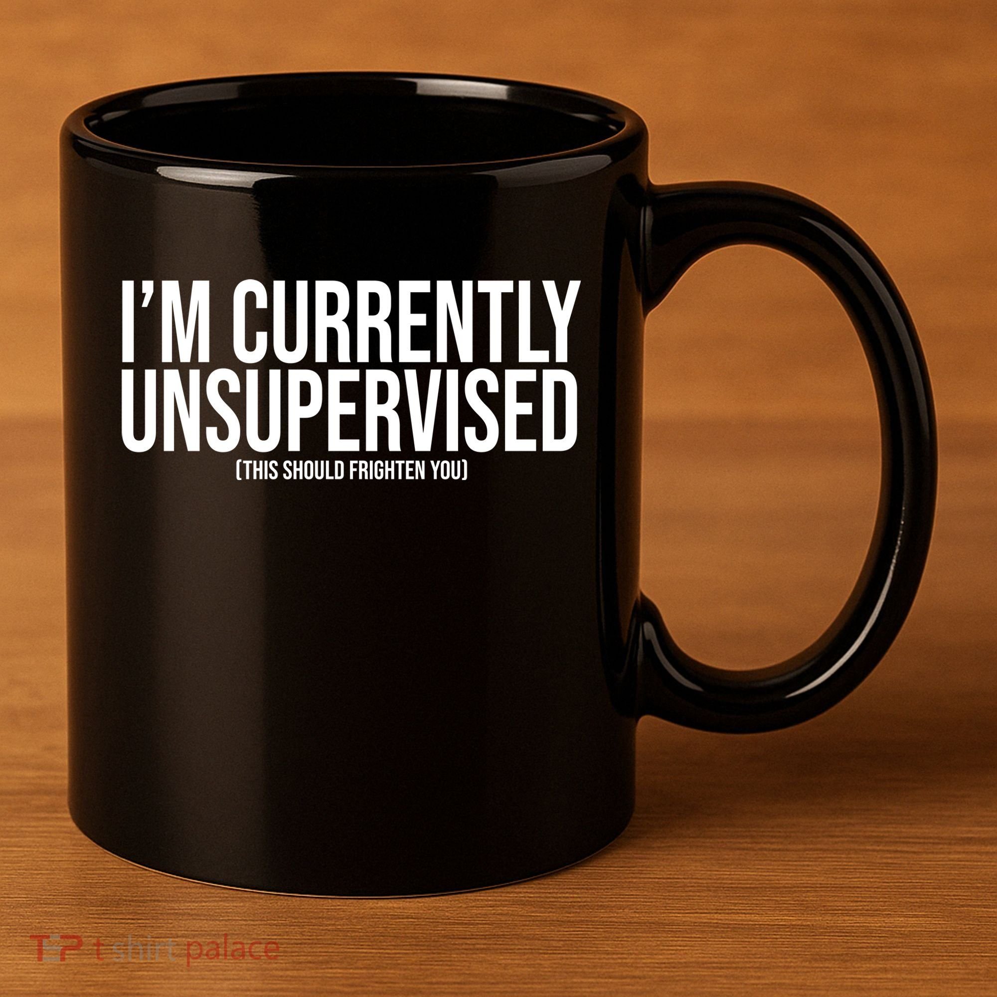 Im Currently Unsupervised This Should Frighten You Funny 11oz C Handle Ceramic Mug