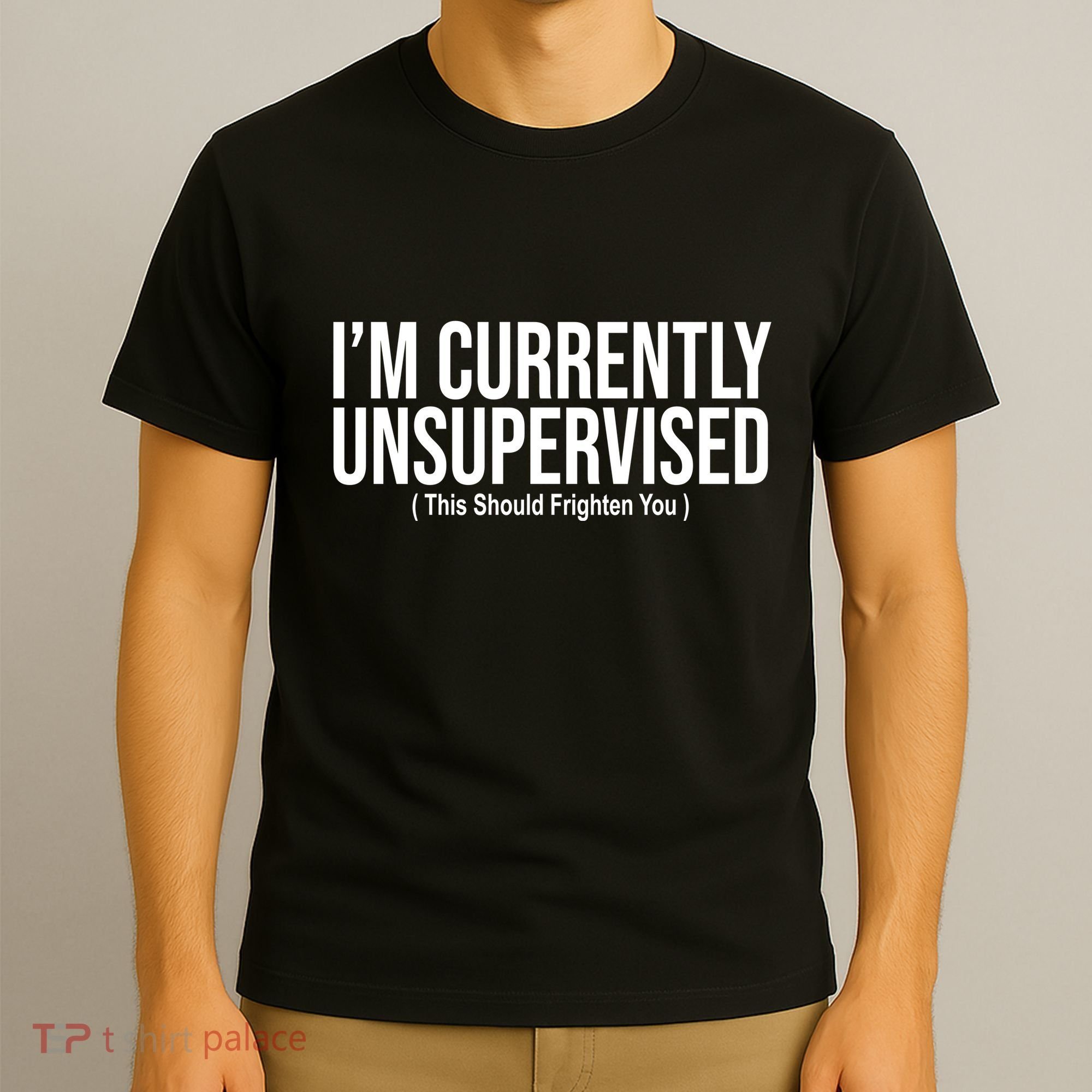 Im Currently Unsupervised This Should Frighten You Funny T-Shirt